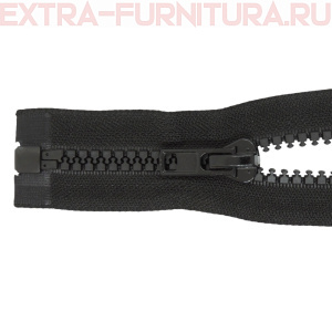 Молния Трактор Т8 1 замок, дл.65 см, цв.черный, усил. звено (кл.А)