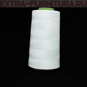  Нитки 40s/2, 100% п/э, 3300 ярдов, цв.белый