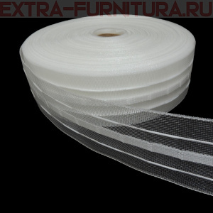 Лента шторная шир.40мм арт.401-0 органза, уп.50м*48уп.