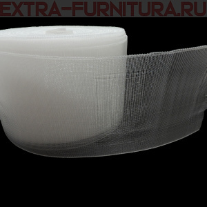 Лента шторная шир.100мм арт.1000 органза, уп.50м*18уп. на трубу