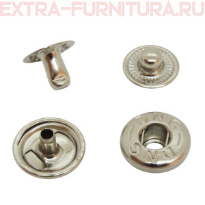 Кнопка №54 12,5 мм, цв.никель, (уп.720шт) DNG