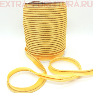 Кант атласный 12 мм, 72 ярда, цв. 107 светло-оранжевый ЕВРО