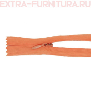 Молния потайная № 3, 50 см, цв. 156 розовый п/э пл.9,3 гр/м