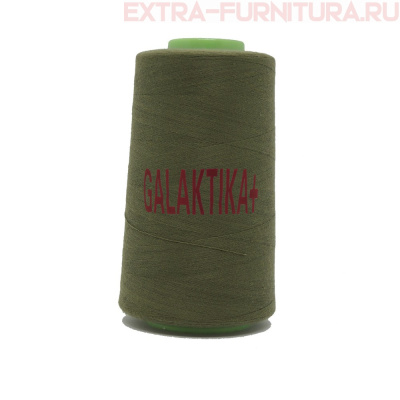 Нитки GALAKTIKA  40/2 п/э  4000 ярдов, цв.417 хаки темный