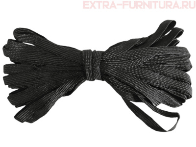 Резинка-вздержка 6 мм, черная (уп. 300*10м) (тип А)