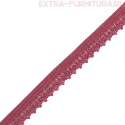 Резинка ажурная 12мм, арт.TBY-S256 цв.розовый рубин (уп.100м)