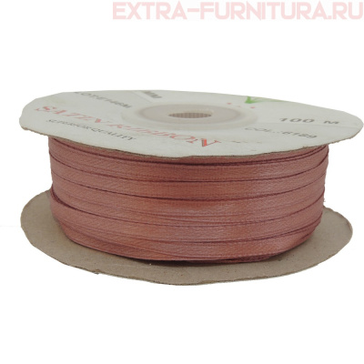 Лента атласная  3 мм  цв.189 коричневый рул.100 м