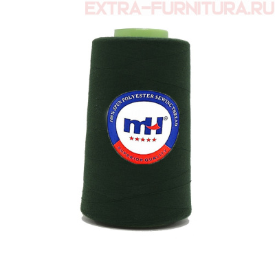 Нитки МН 40/2 п/э  5000 ярдов №225 т.зеленый