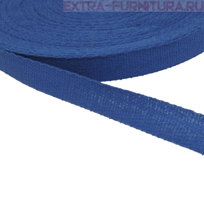 Лента киперная х/б 13 мм, цв.171 василек, уп.50м (пл.2,8 г/м)
