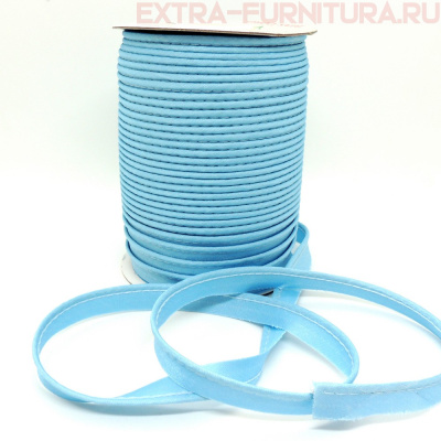 Кант атласный 12 мм, 72 ярда, цв. 041 голубой ЕВРО