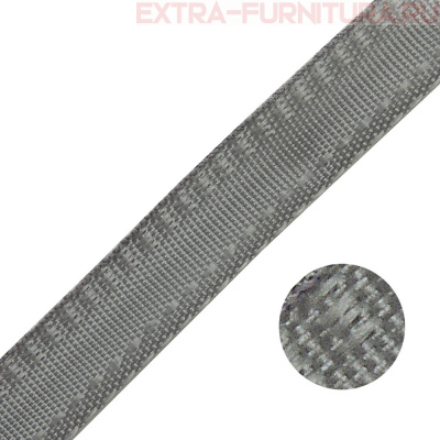 Тесьма брючная арт.4316 шир. 16мм, односторонняя, цв.серый, уп.50м