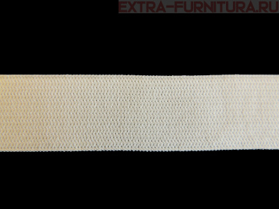 Резинка вязаная, 40мм (+/-2мм), цв.белый (уп.-40м, 8уп./32уп.) Стандарт